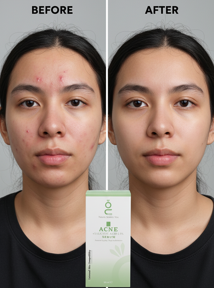 Acne Salicylic Acid 2.5% Serum 30ml | Advanced Acne Treatment | Deep Pore Cleansing, Oil Control, And Skin Clarifying Fa - Image 4