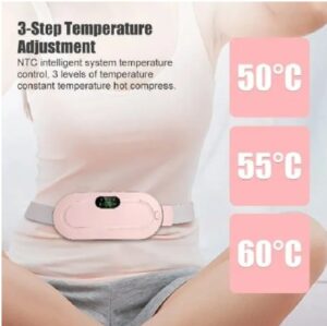 Digital Period Pad Heating And Vibrating For Healing Period Cramps – Women’s Care Pin Relief  With 3 Heat Levels And 4 M